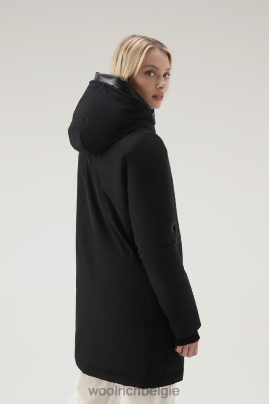 arctic parka van ramar-stof met vier zakken Woolrich vrouwen 8TTN0348 zwart kleding