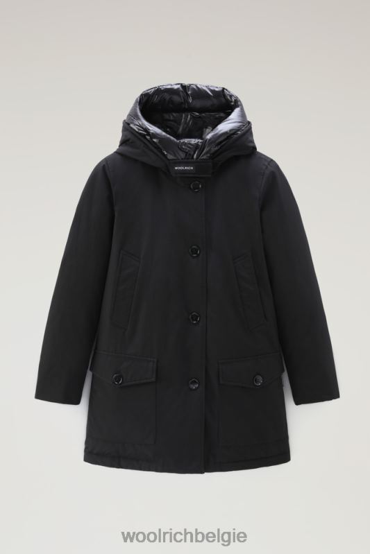 arctic parka van ramar-stof met vier zakken Woolrich vrouwen 8TTN0348 zwart kleding