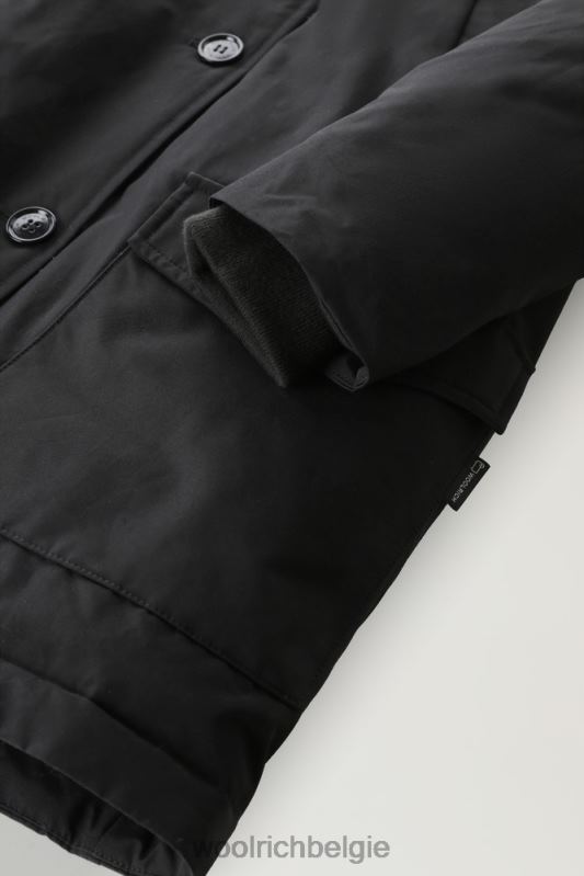 arctic parka van ramar-stof met vier zakken Woolrich vrouwen 8TTN0348 zwart kleding