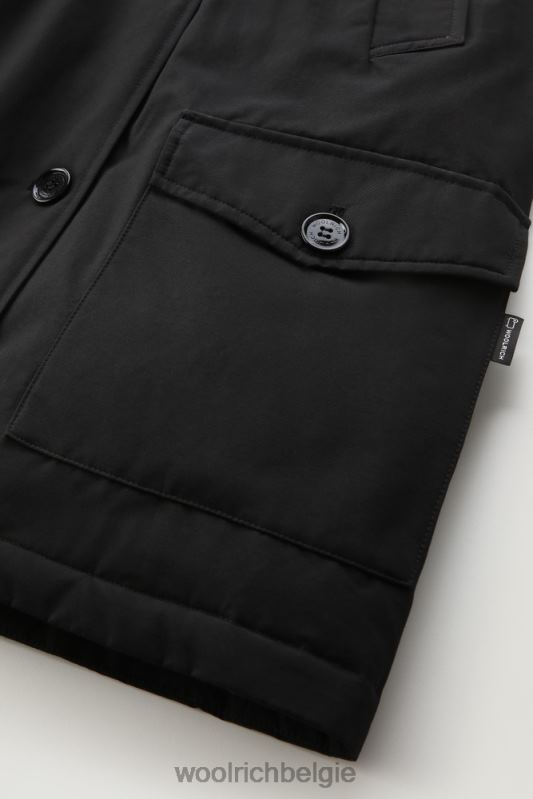 arctic parka van ramar-stof met vier zakken Woolrich vrouwen 8TTN0348 zwart kleding