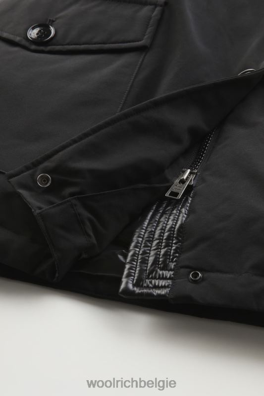 arctic parka van ramar-stof met vier zakken Woolrich vrouwen 8TTN0348 zwart kleding