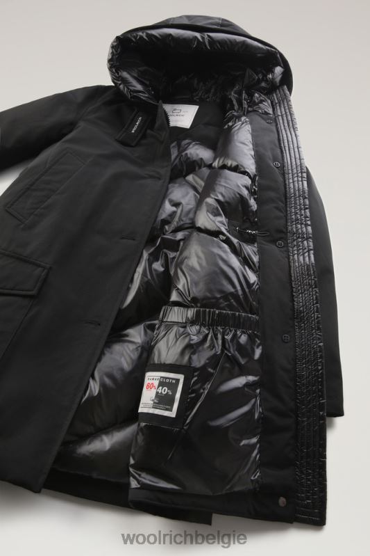 arctic parka van ramar-stof met vier zakken Woolrich vrouwen 8TTN0348 zwart kleding