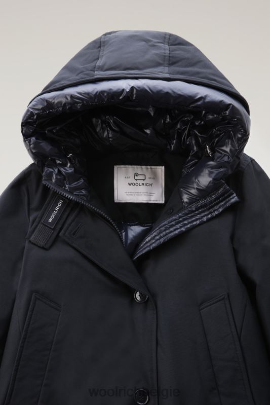 arctic parka van ramar-stof met vier zakken Woolrich vrouwen 8TTN0364 donker marine kleding
