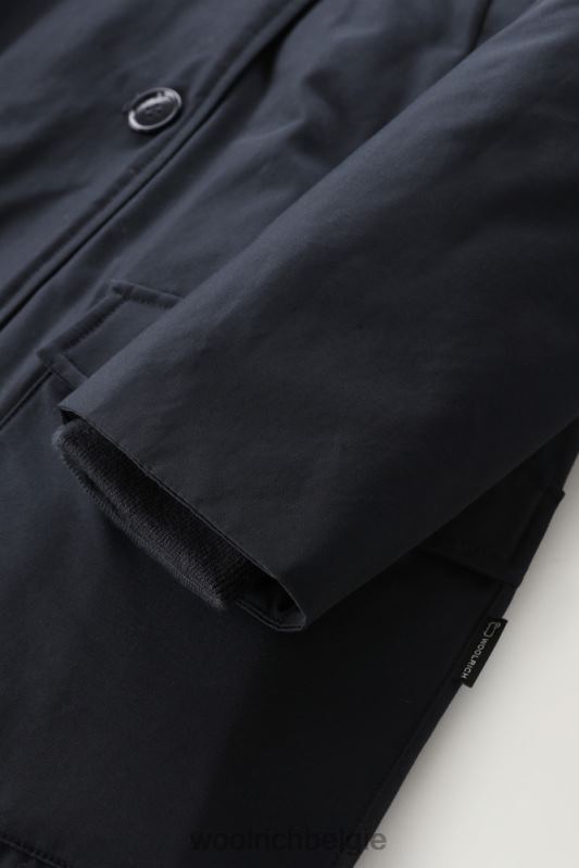 arctic parka van ramar-stof met vier zakken Woolrich vrouwen 8TTN0364 donker marine kleding