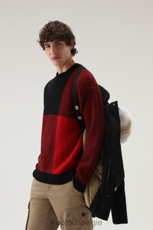 arctische anorak van ramar-stof met afneembaar bont Woolrich Heren 8TTN0849 zwart kleding