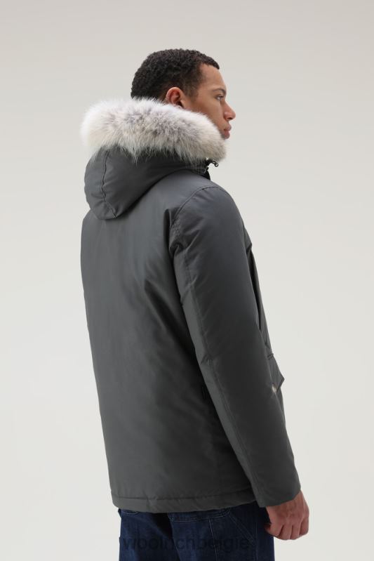 arctische anorak van ramar-stof met afneembaar bont Woolrich Heren 8TTN0850 grijze schaduw kleding