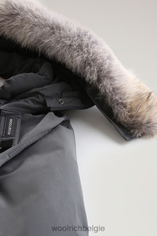 arctische anorak van ramar-stof met afneembaar bont Woolrich Heren 8TTN0850 grijze schaduw kleding