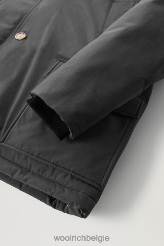 arctische anorak van ramar-stof met afneembaar bont Woolrich Heren 8TTN0850 grijze schaduw kleding