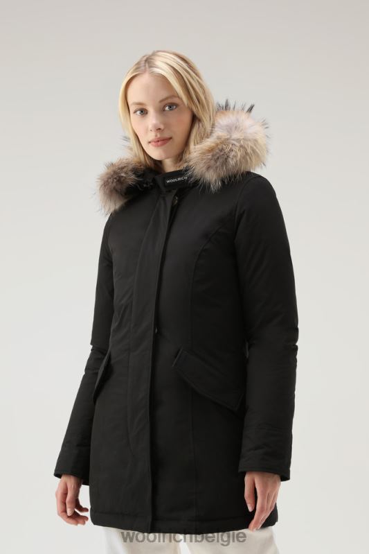 arctische parka in urban touch met afneembaar bont Woolrich vrouwen 8TTN0276 zwart kleding