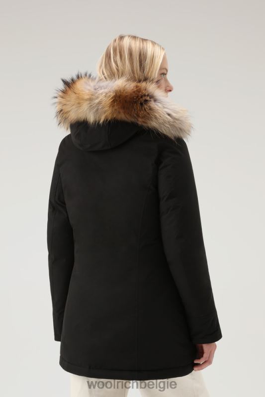 arctische parka in urban touch met afneembaar bont Woolrich vrouwen 8TTN0276 zwart kleding