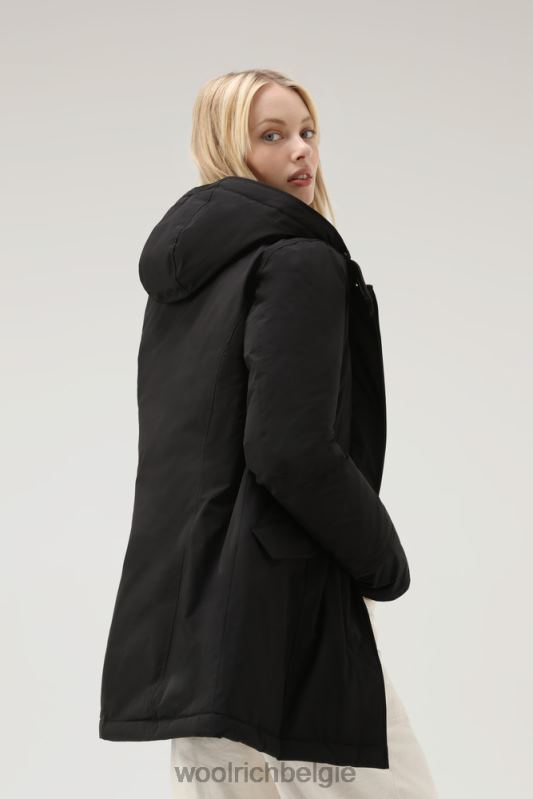 arctische parka in urban touch met afneembaar bont Woolrich vrouwen 8TTN0276 zwart kleding