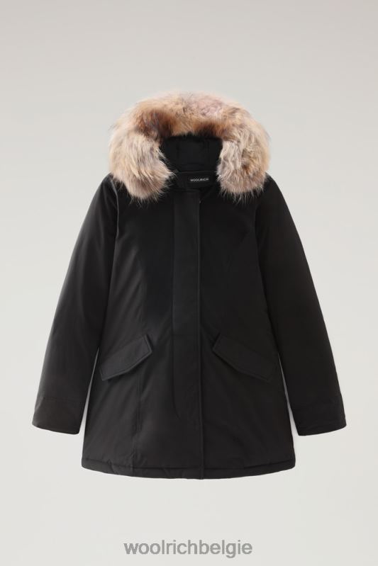 arctische parka in urban touch met afneembaar bont Woolrich vrouwen 8TTN0276 zwart kleding