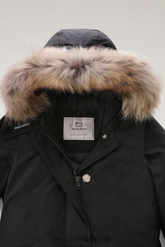 arctische parka in urban touch met afneembaar bont Woolrich vrouwen 8TTN0276 zwart kleding