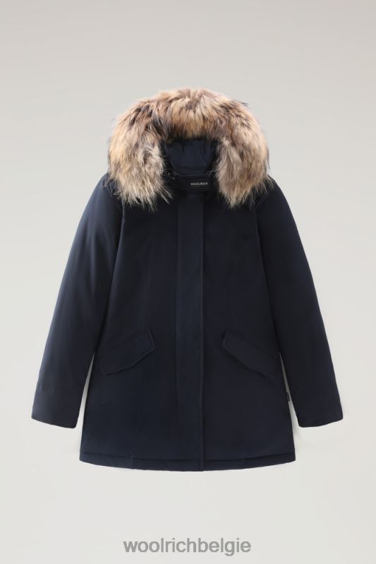 arctische parka in urban touch met afneembaar bont Woolrich vrouwen 8TTN0279 Melton blauw kleding