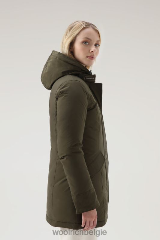 arctische parka in urban touch met afneembaar bont Woolrich vrouwen 8TTN0280 donkergroen kleding