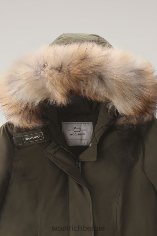 arctische parka in urban touch met afneembaar bont Woolrich vrouwen 8TTN0280 donkergroen kleding
