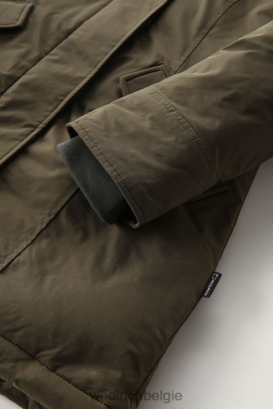 arctische parka in urban touch met afneembaar bont Woolrich vrouwen 8TTN0280 donkergroen kleding