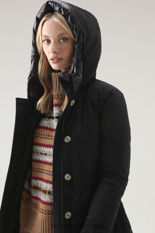 arctische parka met stedelijk tintje Woolrich vrouwen 8TTN0214 zwart kleding