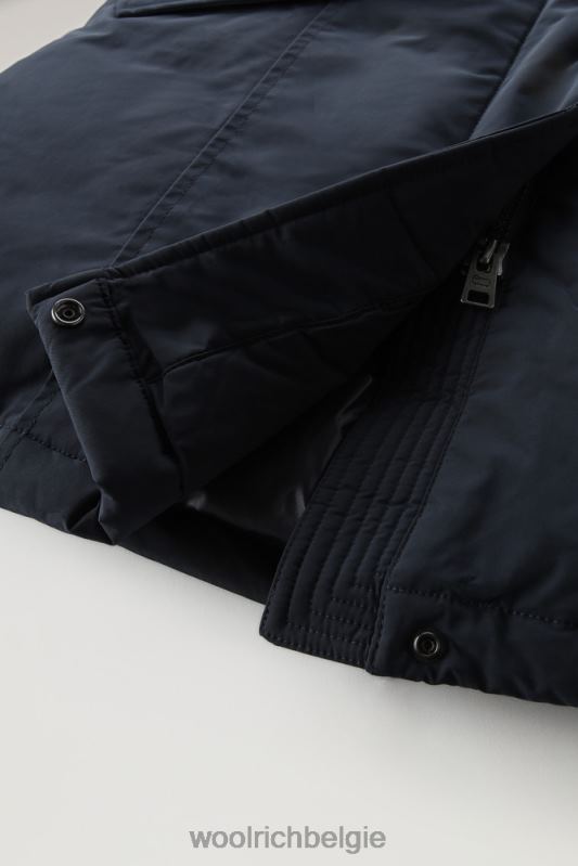 arctische parka met stedelijk tintje Woolrich vrouwen 8TTN0218 Melton blauw kleding