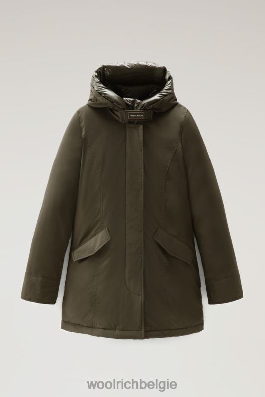 arctische parka met stedelijk tintje Woolrich vrouwen 8TTN0239 donkergroen kleding