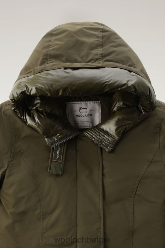 arctische parka met stedelijk tintje Woolrich vrouwen 8TTN0239 donkergroen kleding