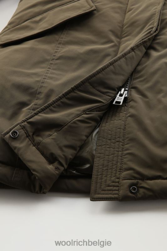 arctische parka met stedelijk tintje Woolrich vrouwen 8TTN0239 donkergroen kleding
