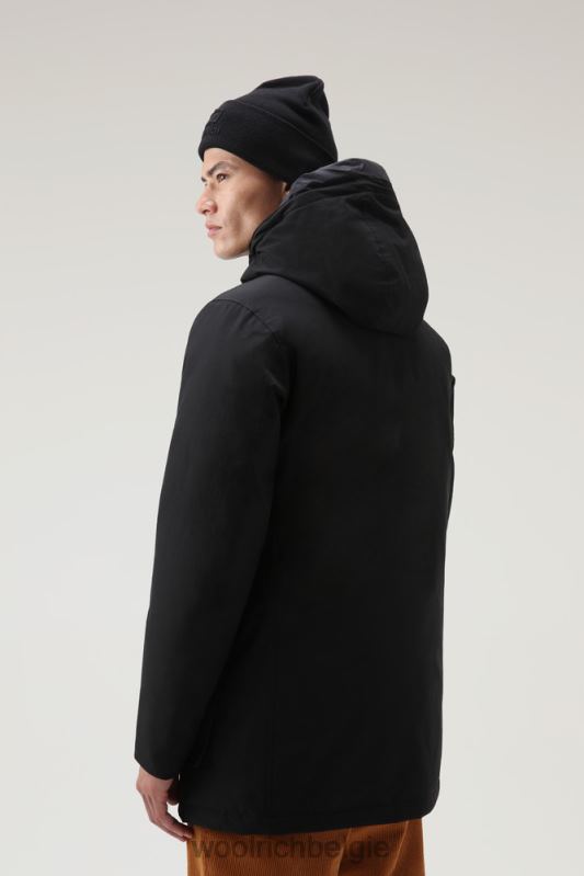 arctische parka van ramar-stof Woolrich Heren 8TTN0816 zwart kleding
