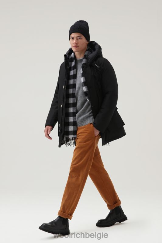 arctische parka van ramar-stof Woolrich Heren 8TTN0816 zwart kleding
