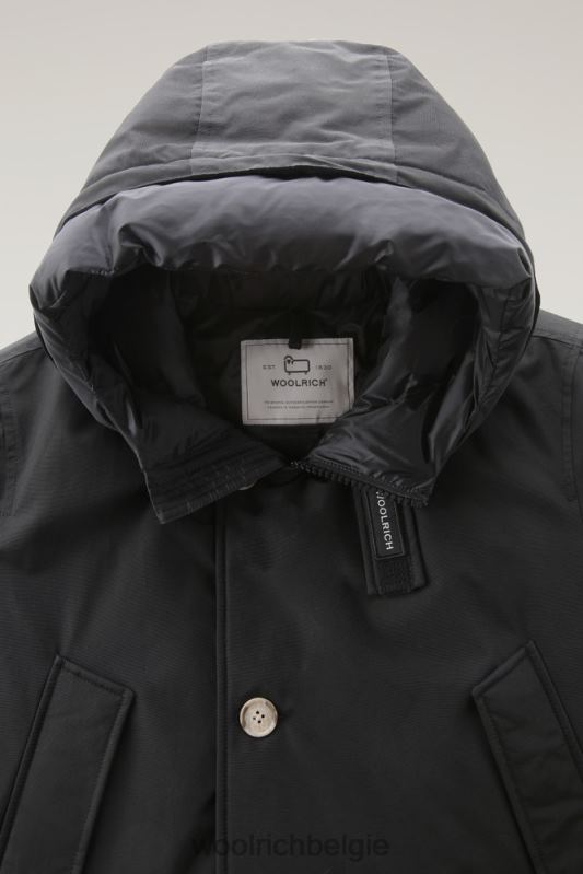 arctische parka van ramar-stof Woolrich Heren 8TTN0816 zwart kleding