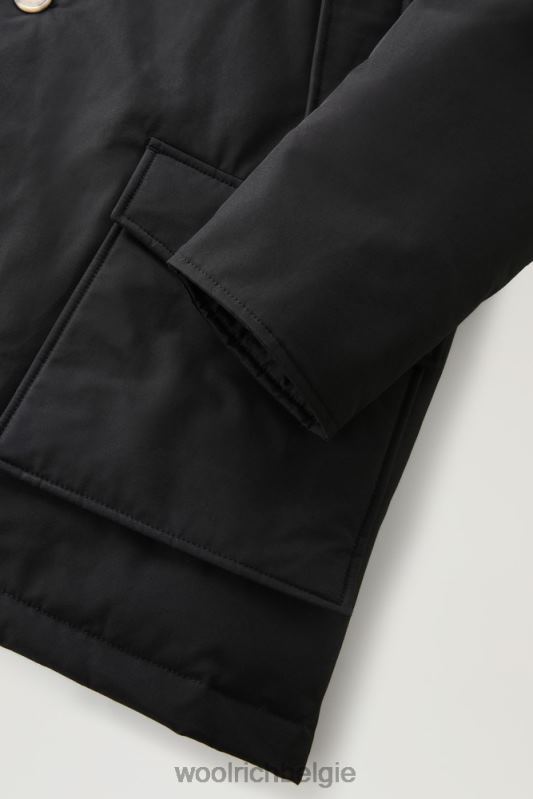 arctische parka van ramar-stof Woolrich Heren 8TTN0816 zwart kleding