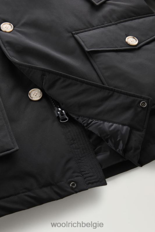arctische parka van ramar-stof Woolrich Heren 8TTN0816 zwart kleding