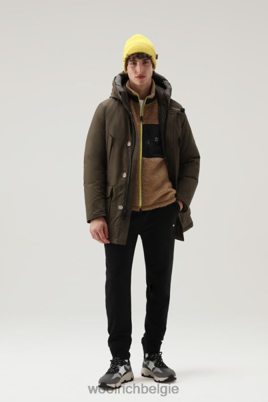 arctische parka van ramar-stof Woolrich Heren 8TTN0817 donkergroen kleding