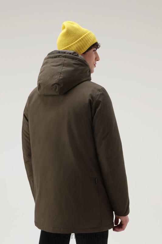 arctische parka van ramar-stof Woolrich Heren 8TTN0817 donkergroen kleding