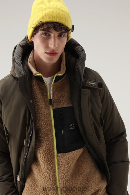 arctische parka van ramar-stof Woolrich Heren 8TTN0817 donkergroen kleding