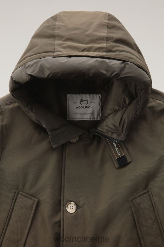arctische parka van ramar-stof Woolrich Heren 8TTN0817 donkergroen kleding
