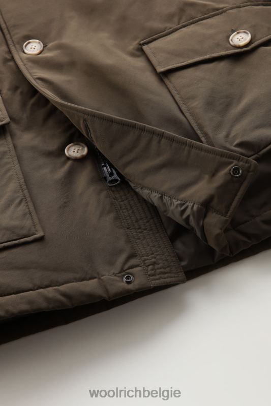 arctische parka van ramar-stof Woolrich Heren 8TTN0817 donkergroen kleding