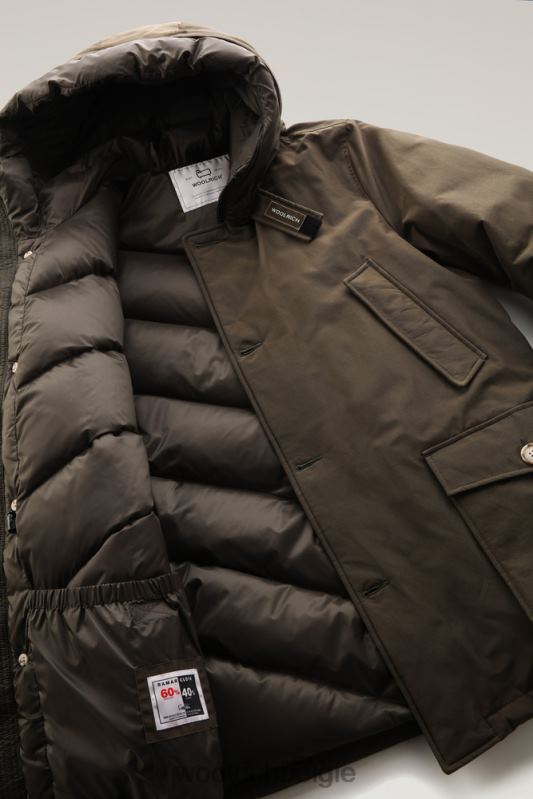 arctische parka van ramar-stof Woolrich Heren 8TTN0817 donkergroen kleding