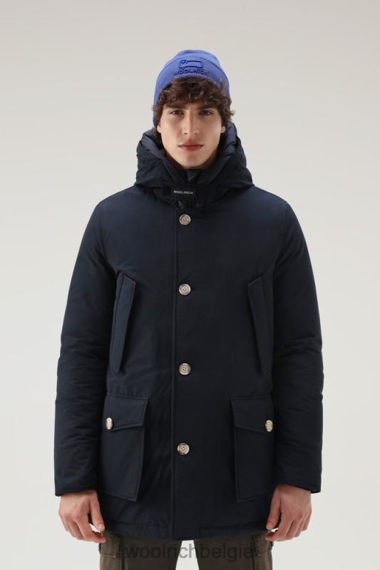 arctische parka van ramar-stof Woolrich Heren 8TTN0853 Melton blauw kleding