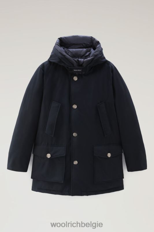 arctische parka van ramar-stof Woolrich Heren 8TTN0853 Melton blauw kleding