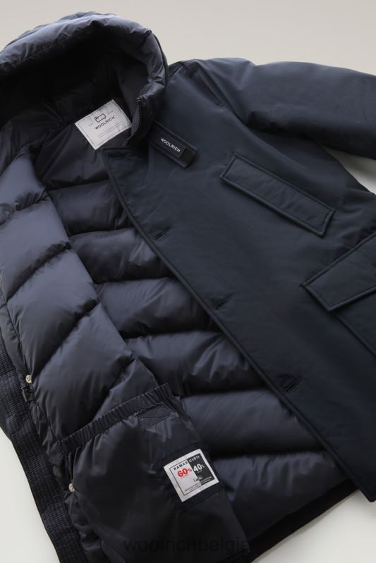 arctische parka van ramar-stof Woolrich Heren 8TTN0853 Melton blauw kleding