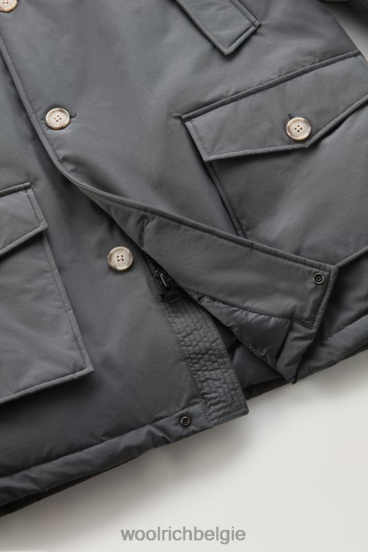 arctische parka van ramar-stof Woolrich Heren 8TTN0855 grijze schaduw kleding