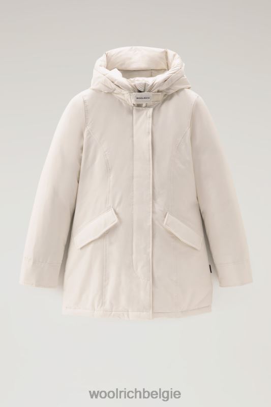 arctische parka van ramar-stof Woolrich vrouwen 8TTN0351 melkachtige crème kleding