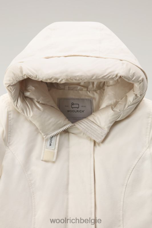 arctische parka van ramar-stof Woolrich vrouwen 8TTN0351 melkachtige crème kleding