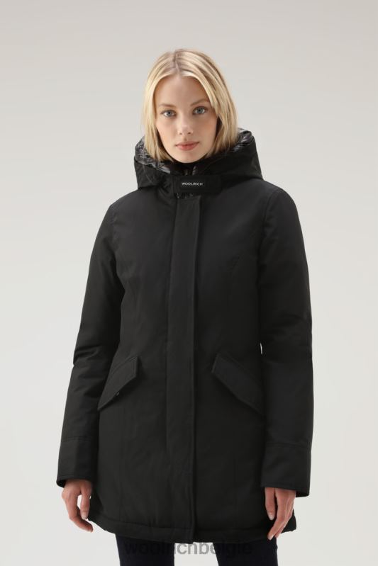 arctische parka van ramar-stof Woolrich vrouwen 8TTN0357 zwart kleding