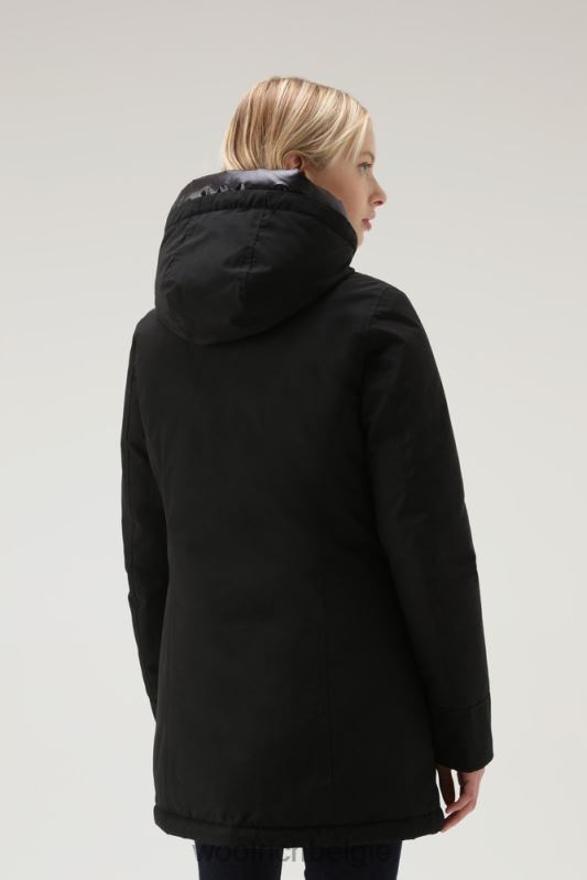 arctische parka van ramar-stof Woolrich vrouwen 8TTN0357 zwart kleding