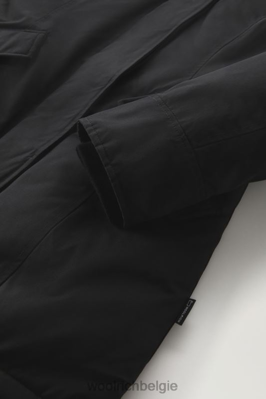 arctische parka van ramar-stof Woolrich vrouwen 8TTN0357 zwart kleding