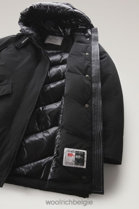 arctische parka van ramar-stof Woolrich vrouwen 8TTN0357 zwart kleding