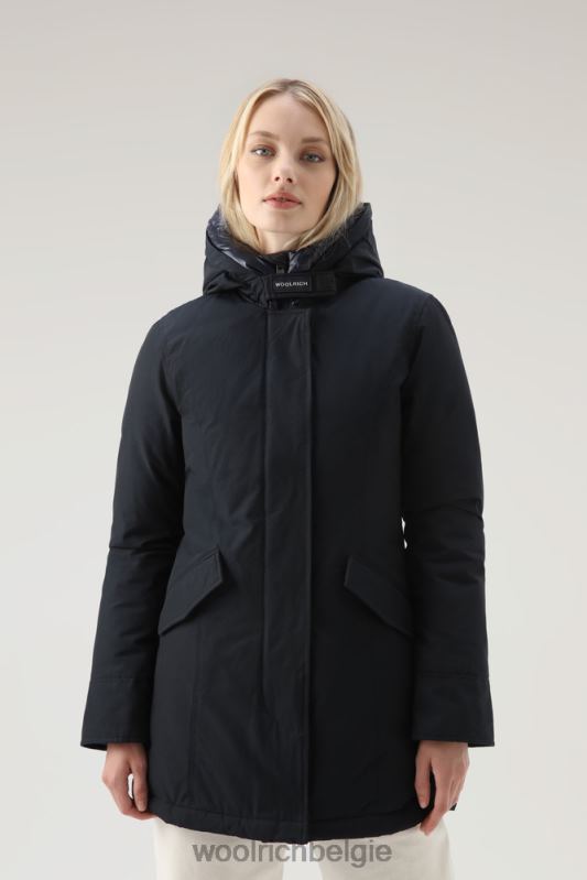 arctische parka van ramar-stof Woolrich vrouwen 8TTN0367 donker marine kleding