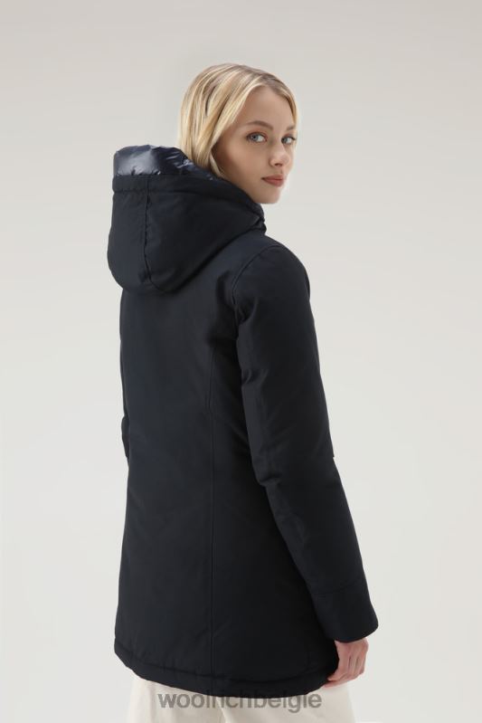 arctische parka van ramar-stof Woolrich vrouwen 8TTN0367 donker marine kleding