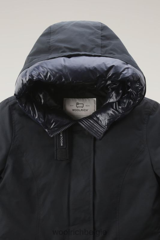 arctische parka van ramar-stof Woolrich vrouwen 8TTN0367 donker marine kleding